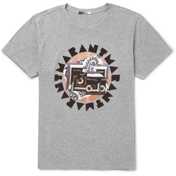 Isabel Marant White Disco Ball Cassette Graphic Tee - Picture 1 of 7